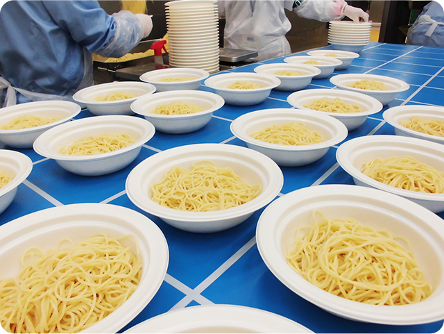 パスタの塩水ボイル